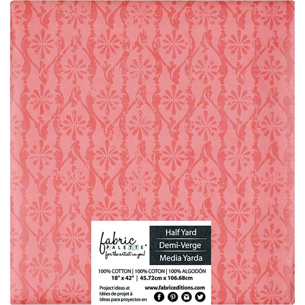 Fabric Palette Precut 18in x 42in 1/Pkg Quentin - Coral 2