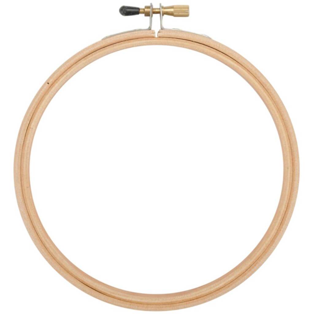 Frank A. Edmunds Wood Embroidery Hoop with Round Edges 5in Natural