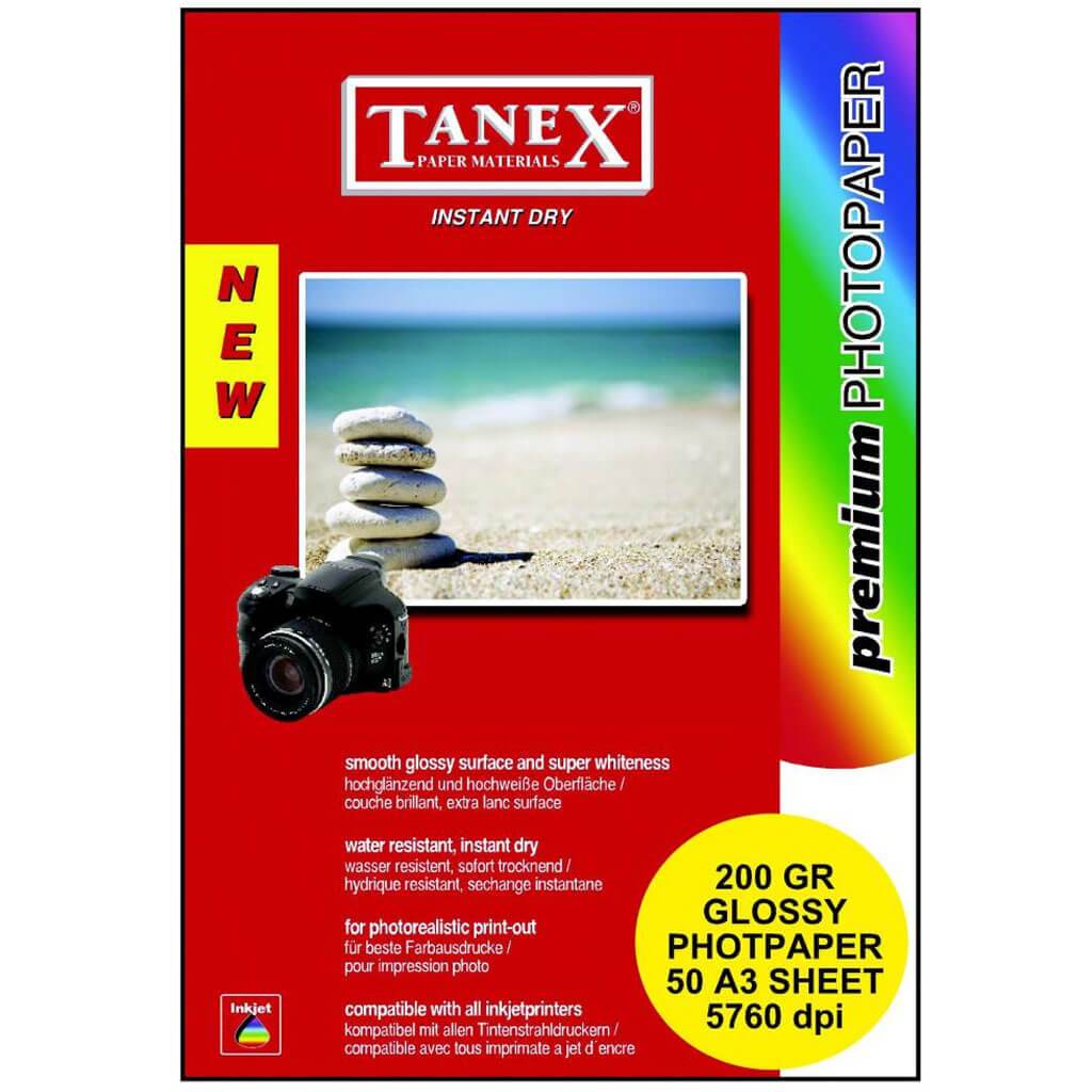 Tanex A4 Glossy Paper 200Gsm 25 Sheet