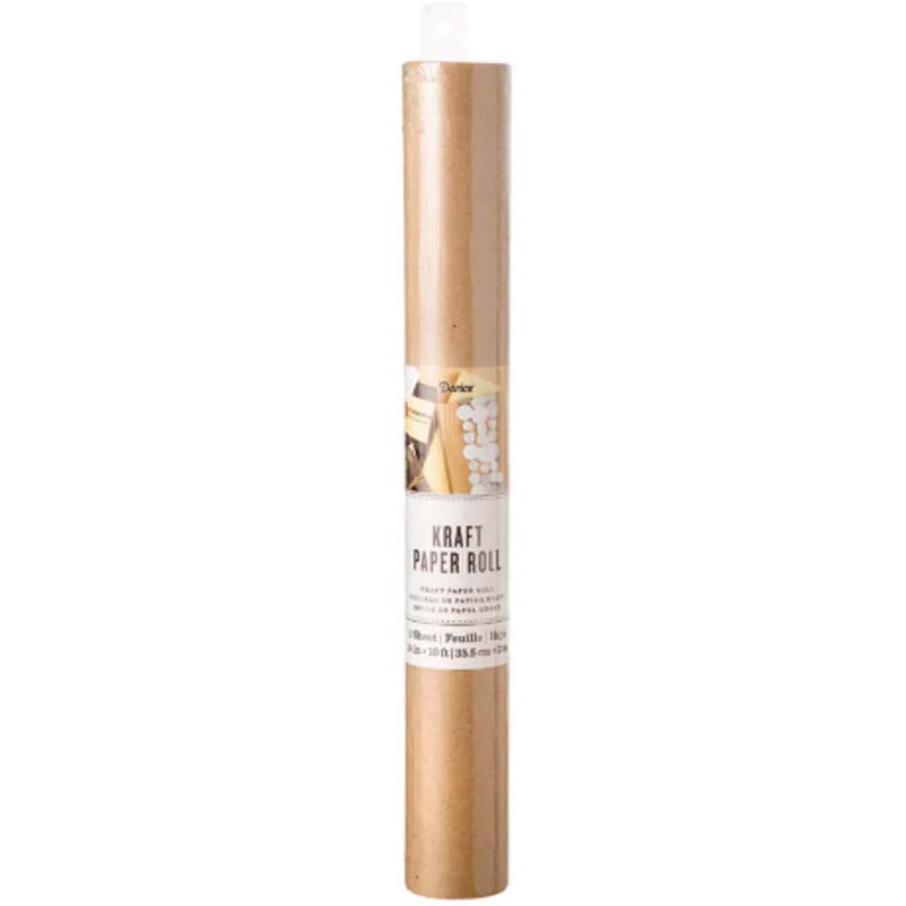 Kraft Natural Color Paper Roll 14 inches x 10 feet 