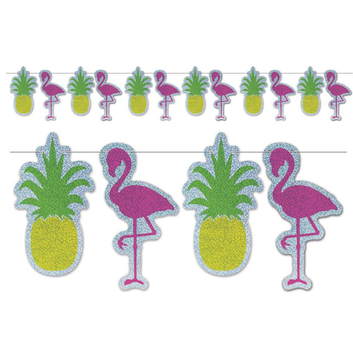 Flamingo & Pineapple Streamer 