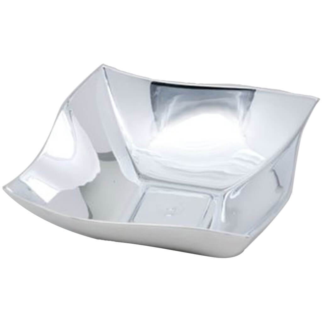 Wave Plastic Square Serving Bowl 7in