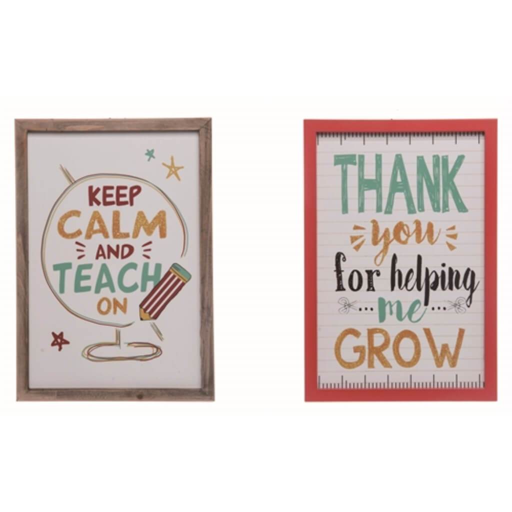 Mdf Teacher Appreciation Wall Art 2 Red 