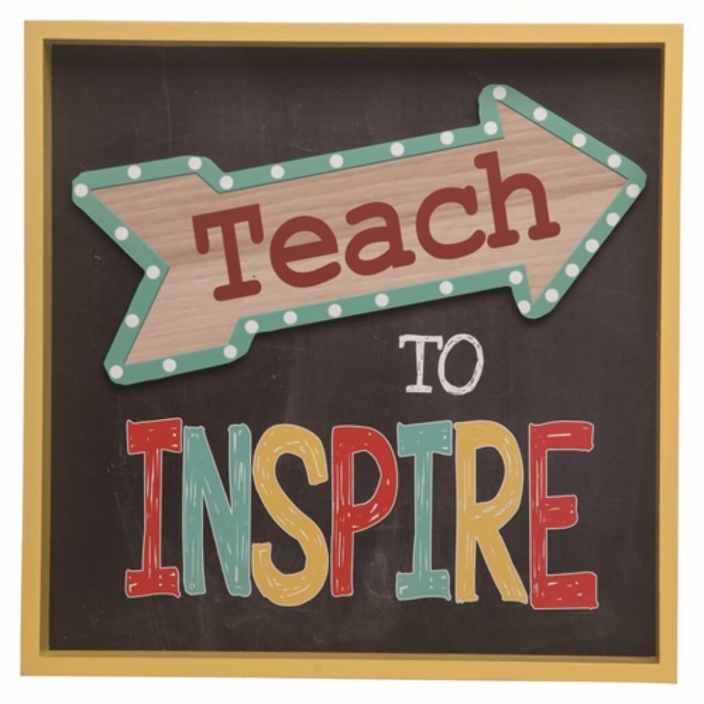 Mdf Teach To Inspire Shadow Box 