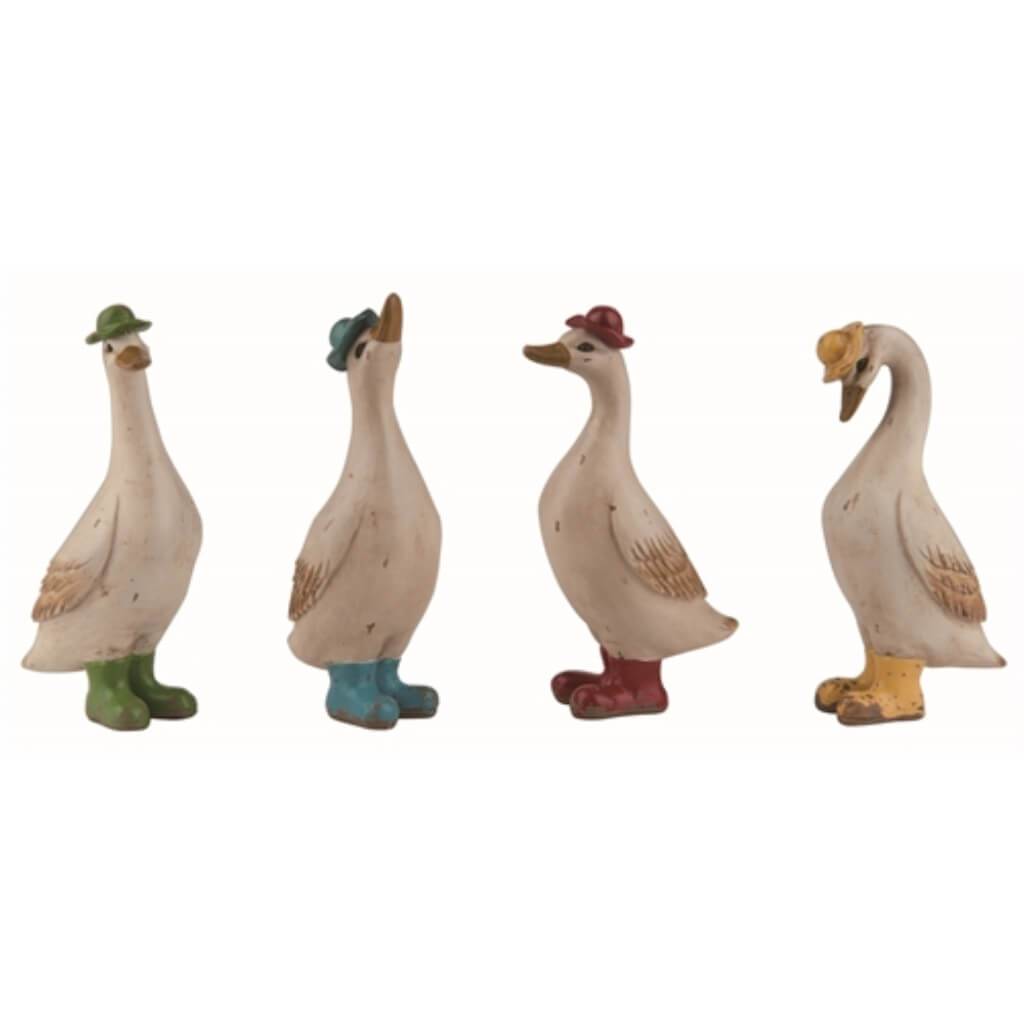 Resin Boots &amp; Hat Duck Fig Mini 4Asst 