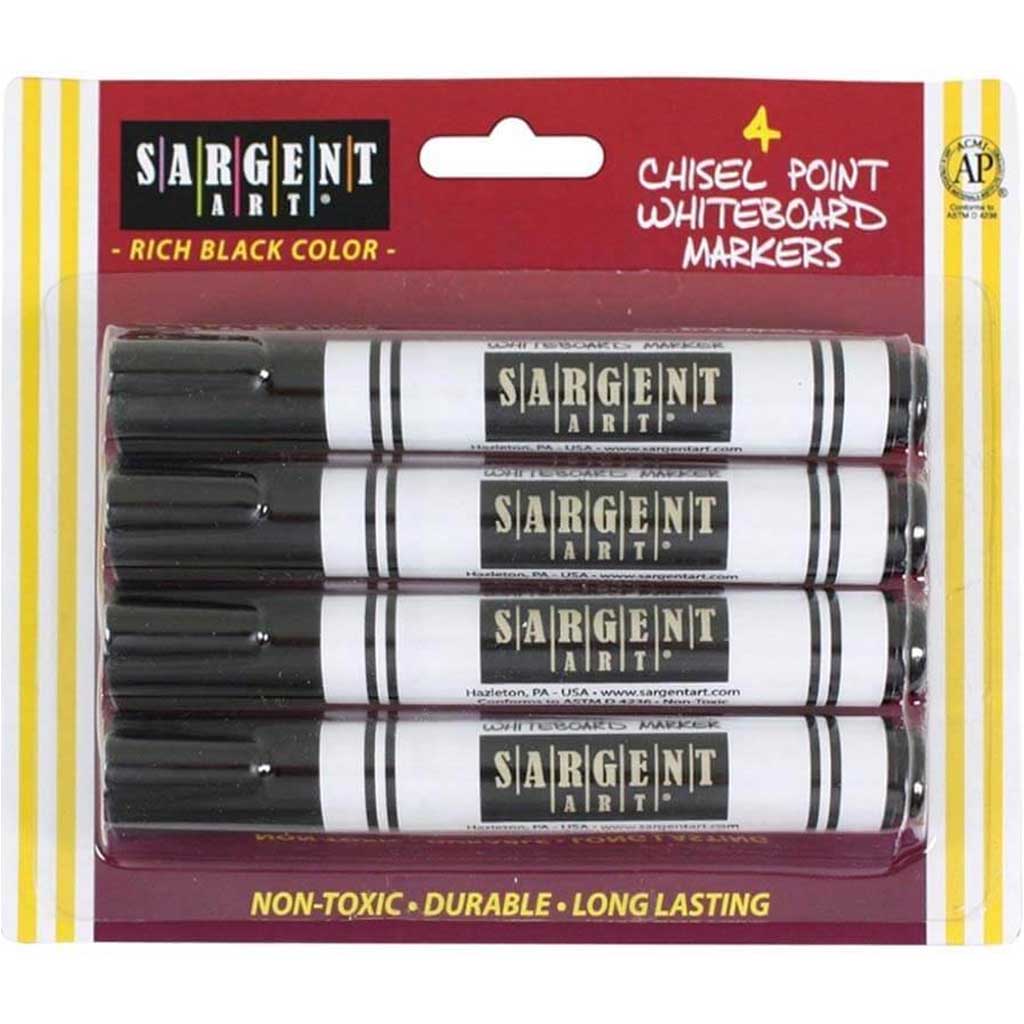 White Board Markers Jumbo Black 4ct