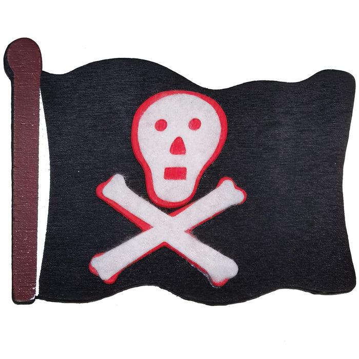 Wood & Felt Shapes Pirate Flag