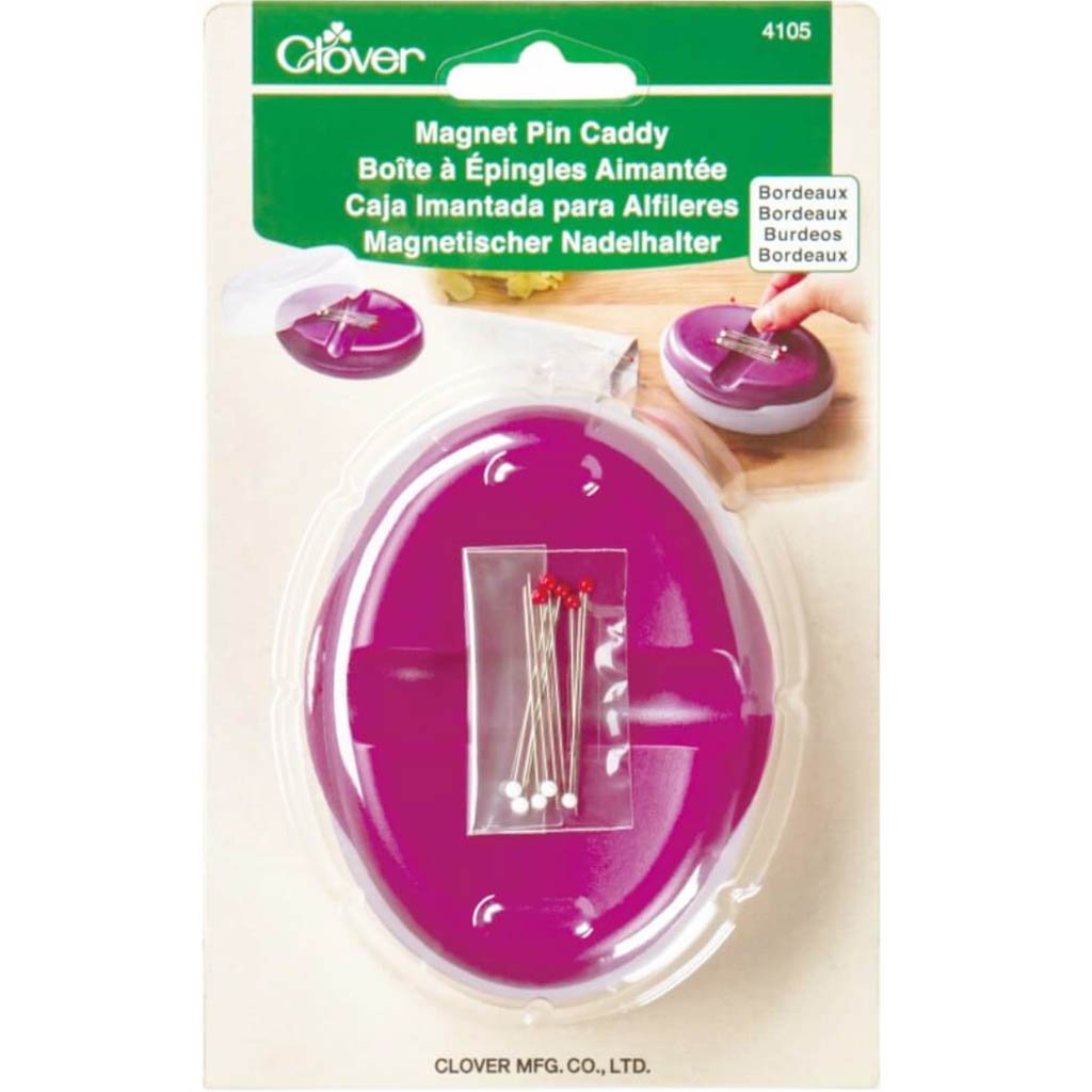 Clover Magnet Pin Caddy Bordeaux 