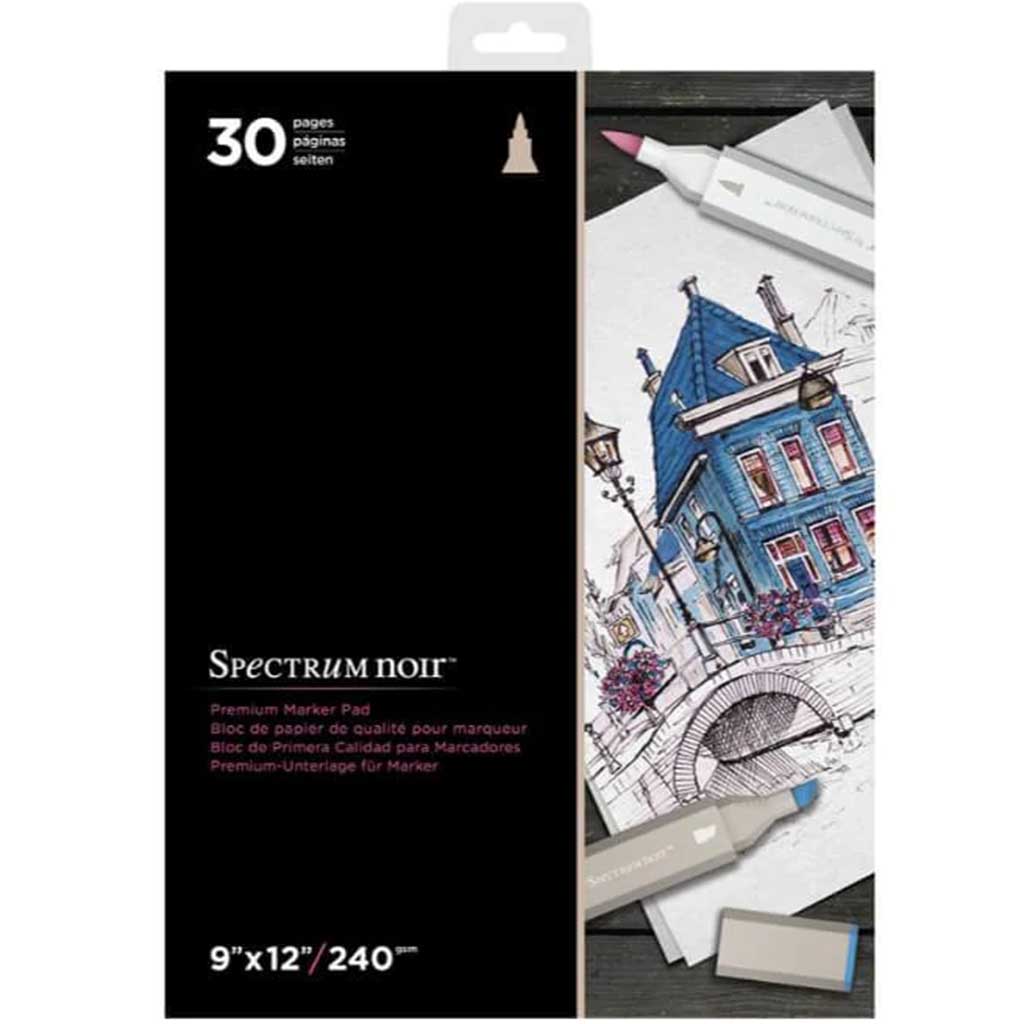 Spectrum Noir Premium Marker Paper Pad 9in x 12in 