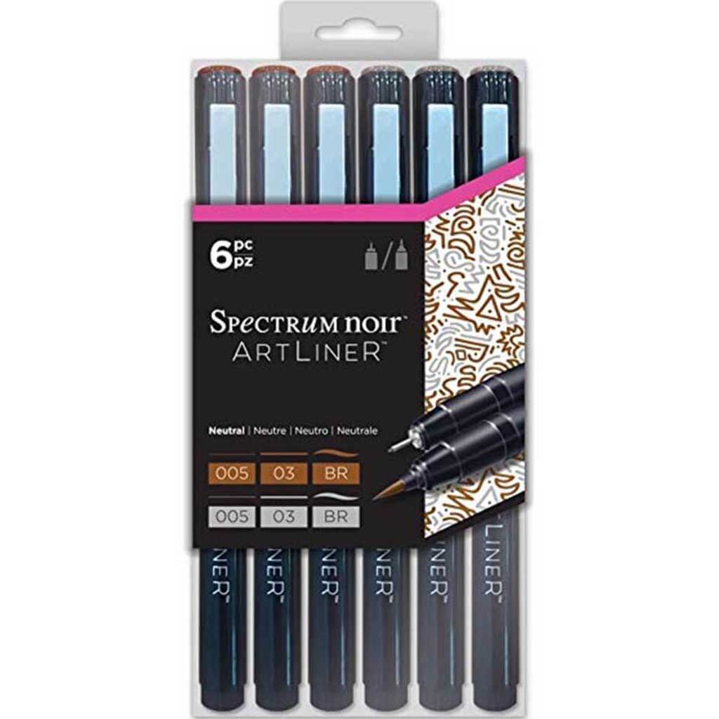 Artliner by Spectrum Noir - Neutral 6pc