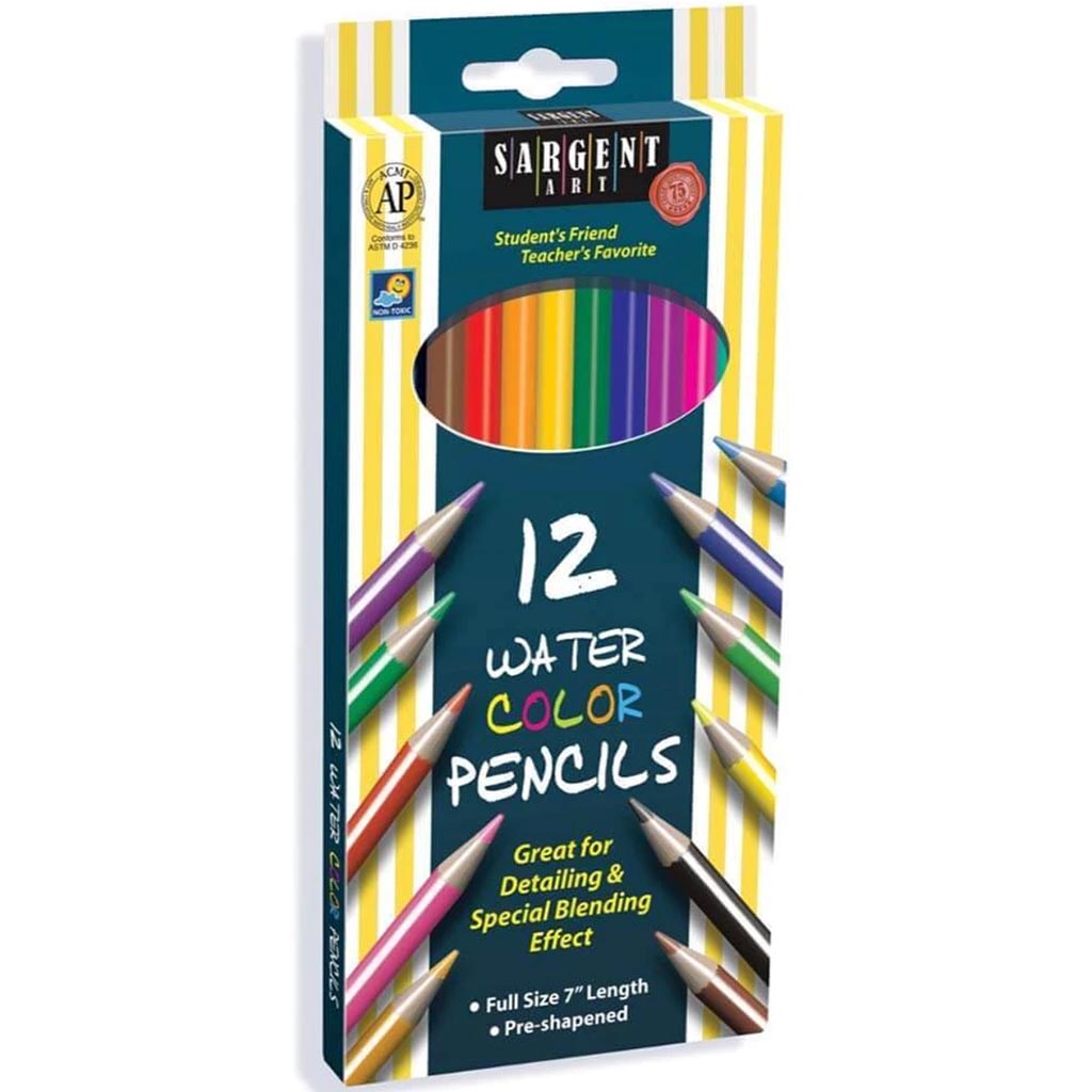 Watercolor Pencils Multicolor 12ct