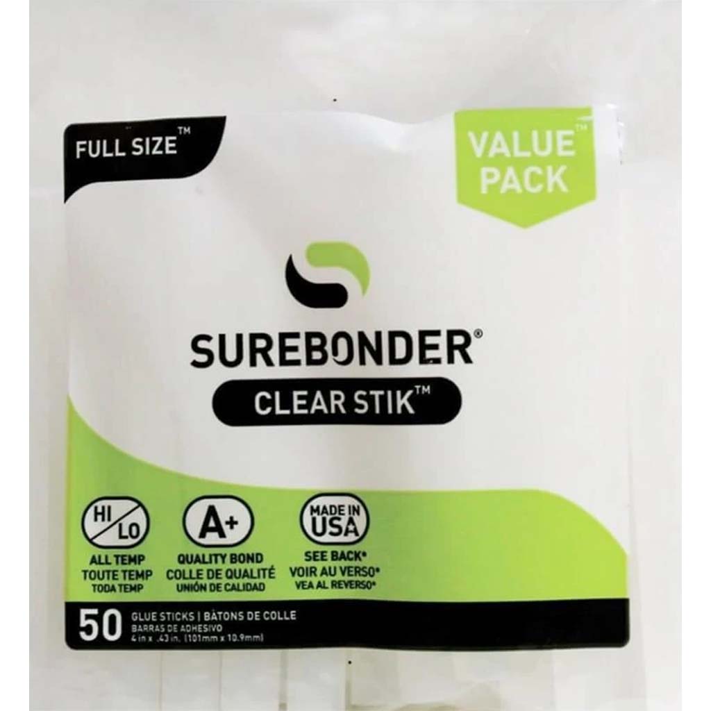 Clear Stik 50pcs Glue Sticks 4in 