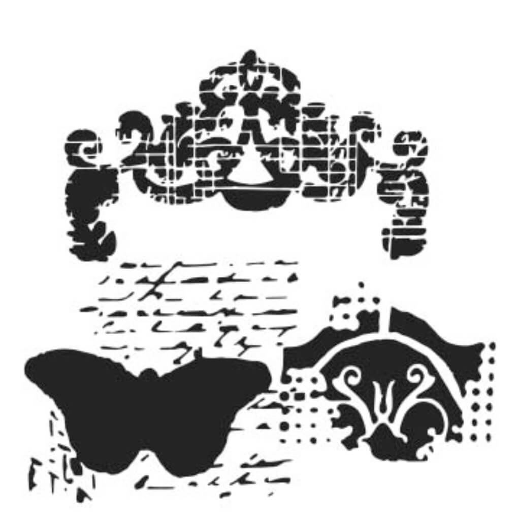 Stencil Regal Butterfly 6in x 6in