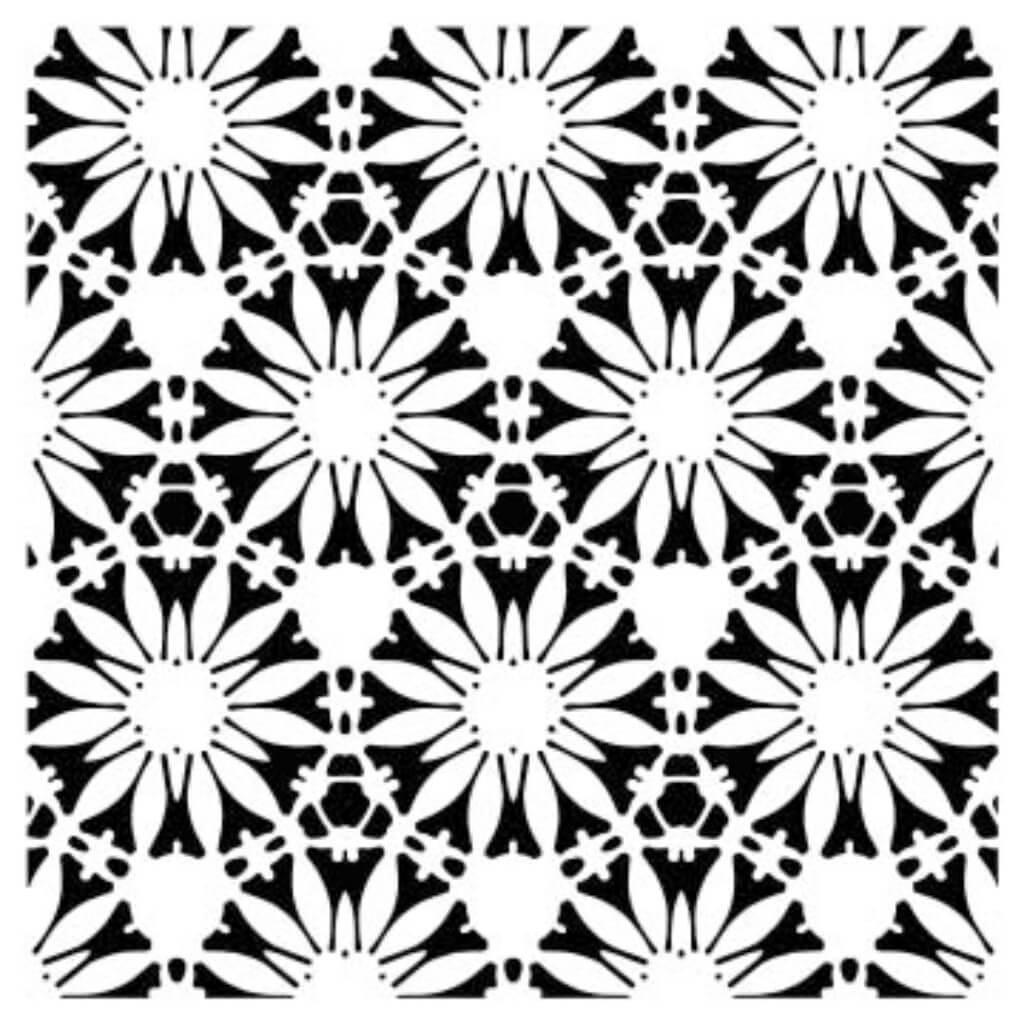 Stencil Tuscan Floral 12in x 12in