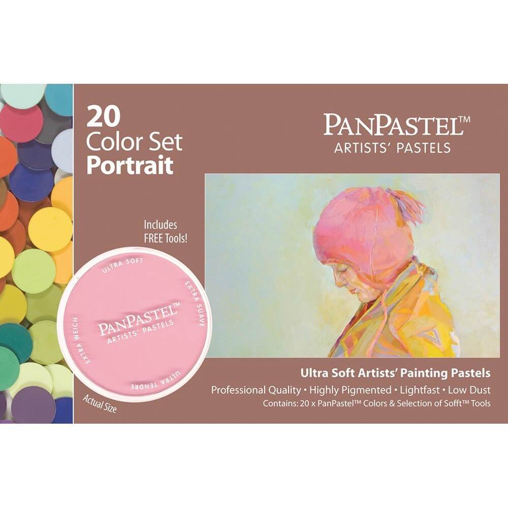 Panpastel Ultra Soft Artist Pastel Portrait Set 20 Pack