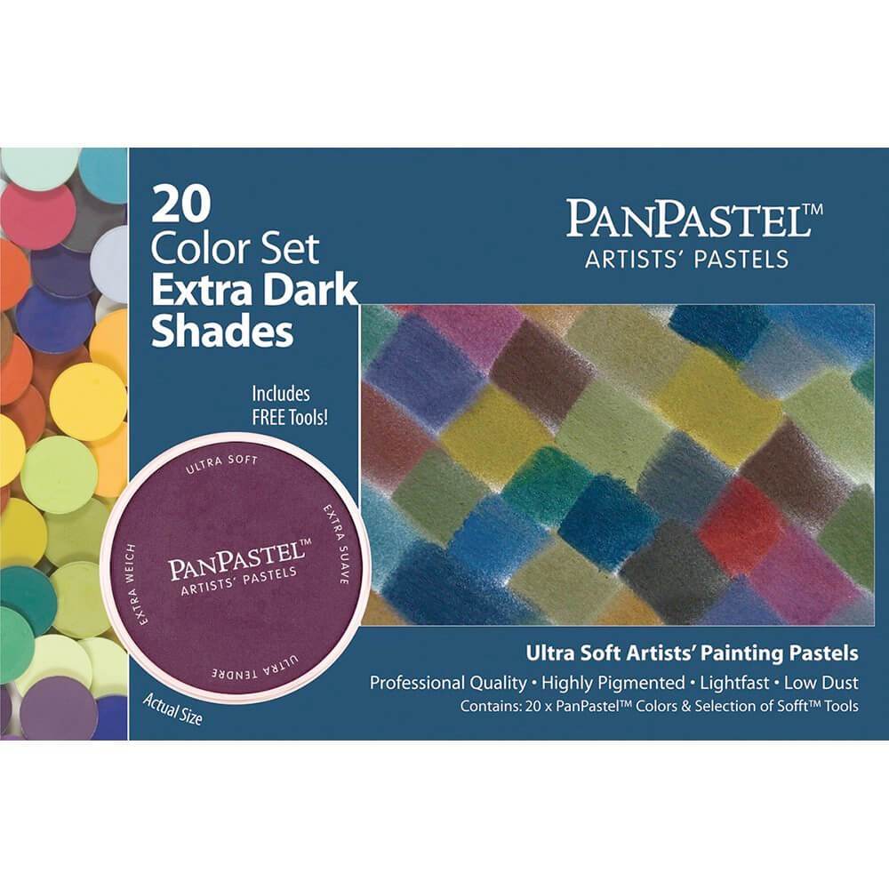 PanPastels 20 Color Sets Extra Dark Shades