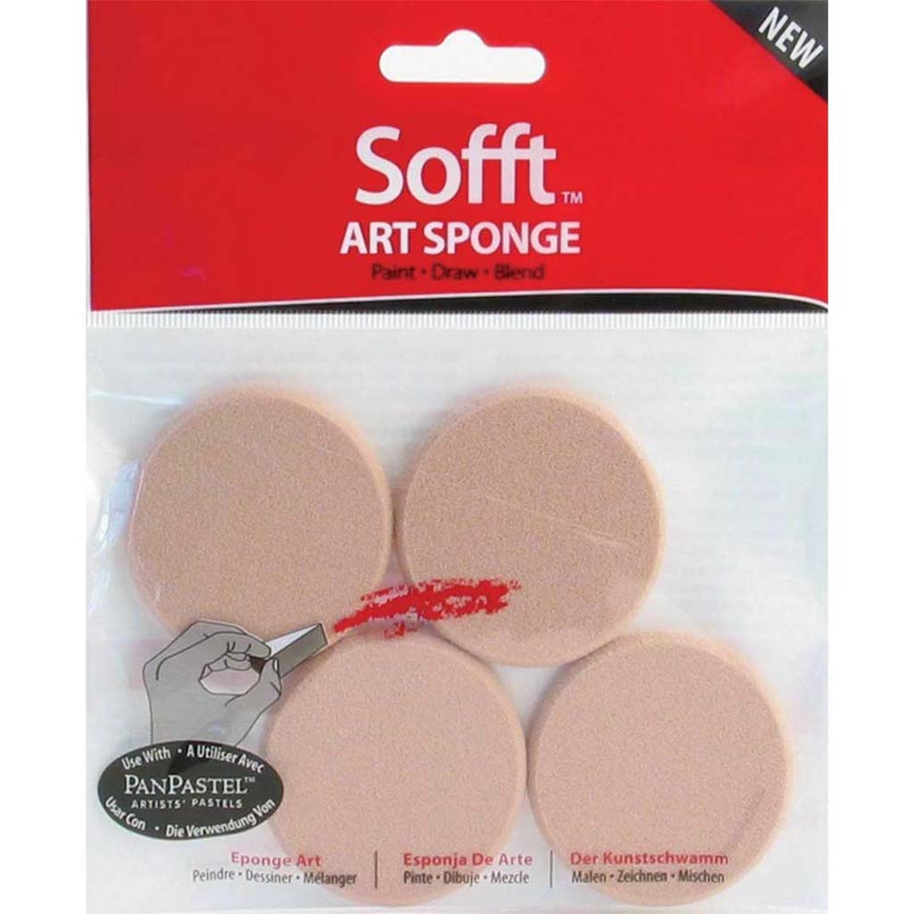 Sofft Tools Art Sponges Round Sponge 4pcs