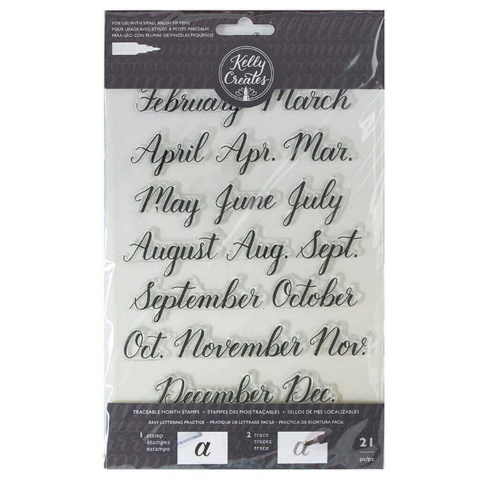 Kelly Creates Acrylic Traceable Stamps Collection for Lettering