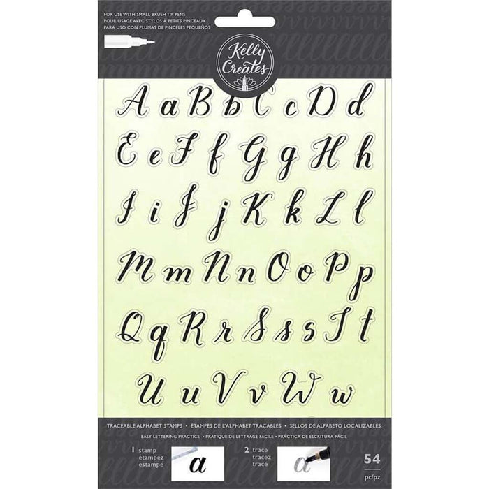 Kelly Creates Traceable Alphabet Stamps 54 Piece Acrylic Set