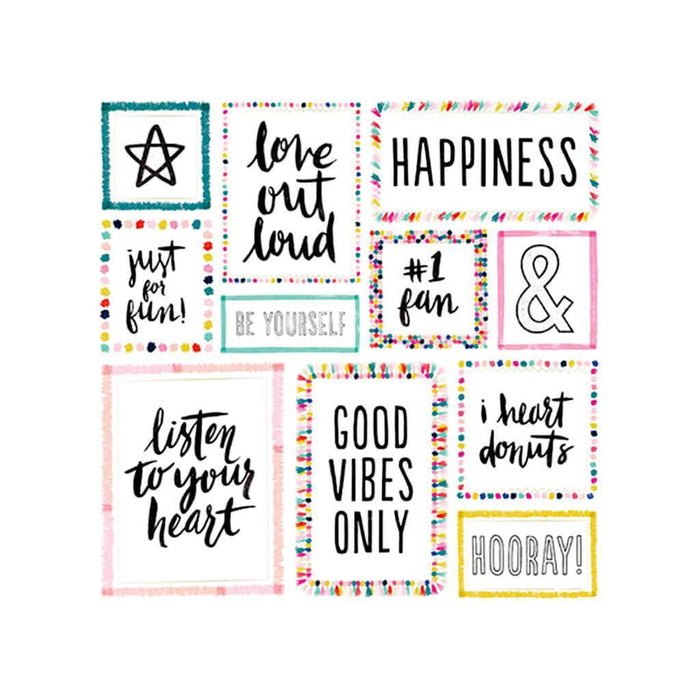 Crate Paper Good Vibes 12x12 Paper Pad 48 Sheets