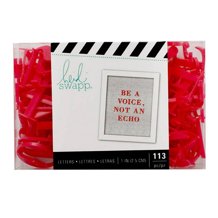 Heidi Swapp 1in Red Serif Letterboard Inserts 113pcs