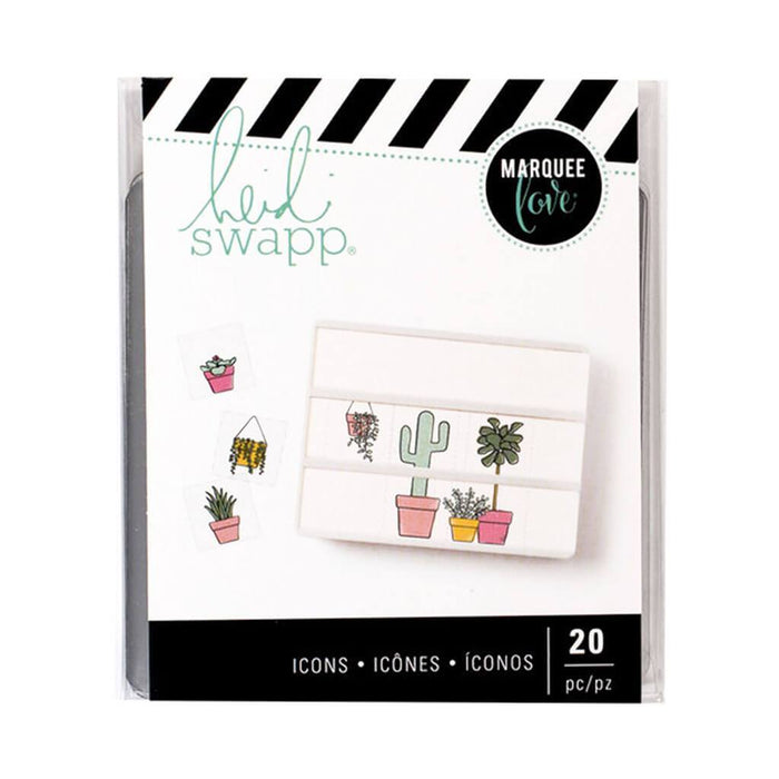 Heidi Swapp 20pcs Lightbox Icon Plant Lady