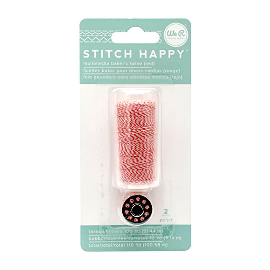 We R Stitch Happy Twine Bakers Twine 100yd Red