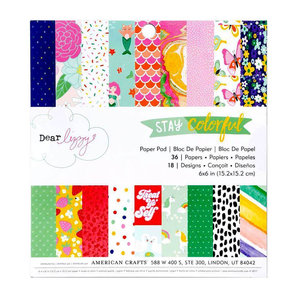 Stay Colorful Paper Pad 6in x 6in