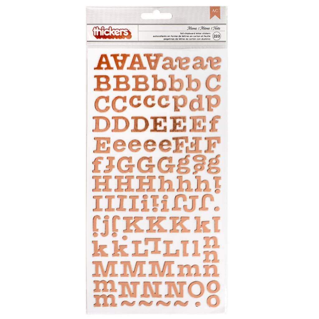 Maggie Holmes Flourish Thicker Alpha- Rose Gold, 223pcs