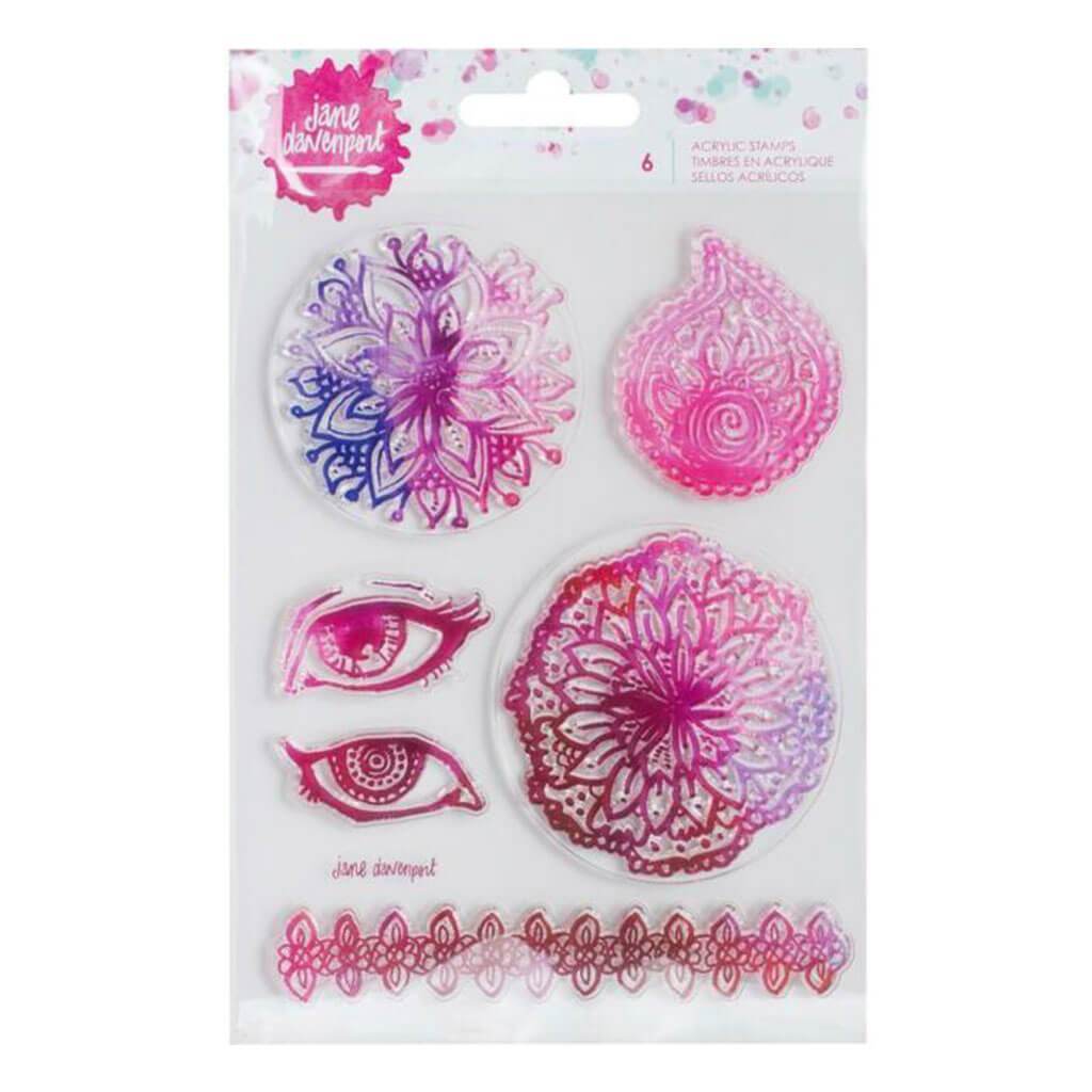 Acrylic Stamps Mandala Set of 6