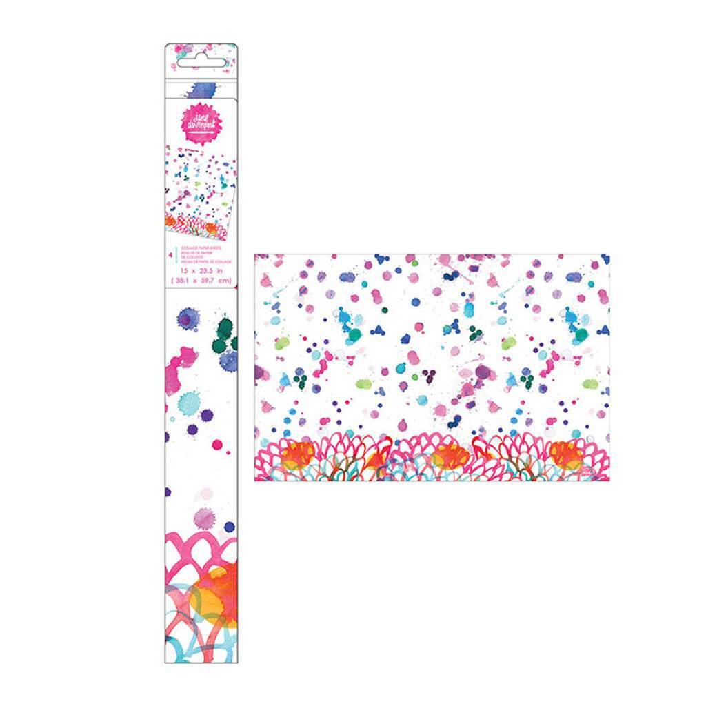 Collage Paper Roll Splatter