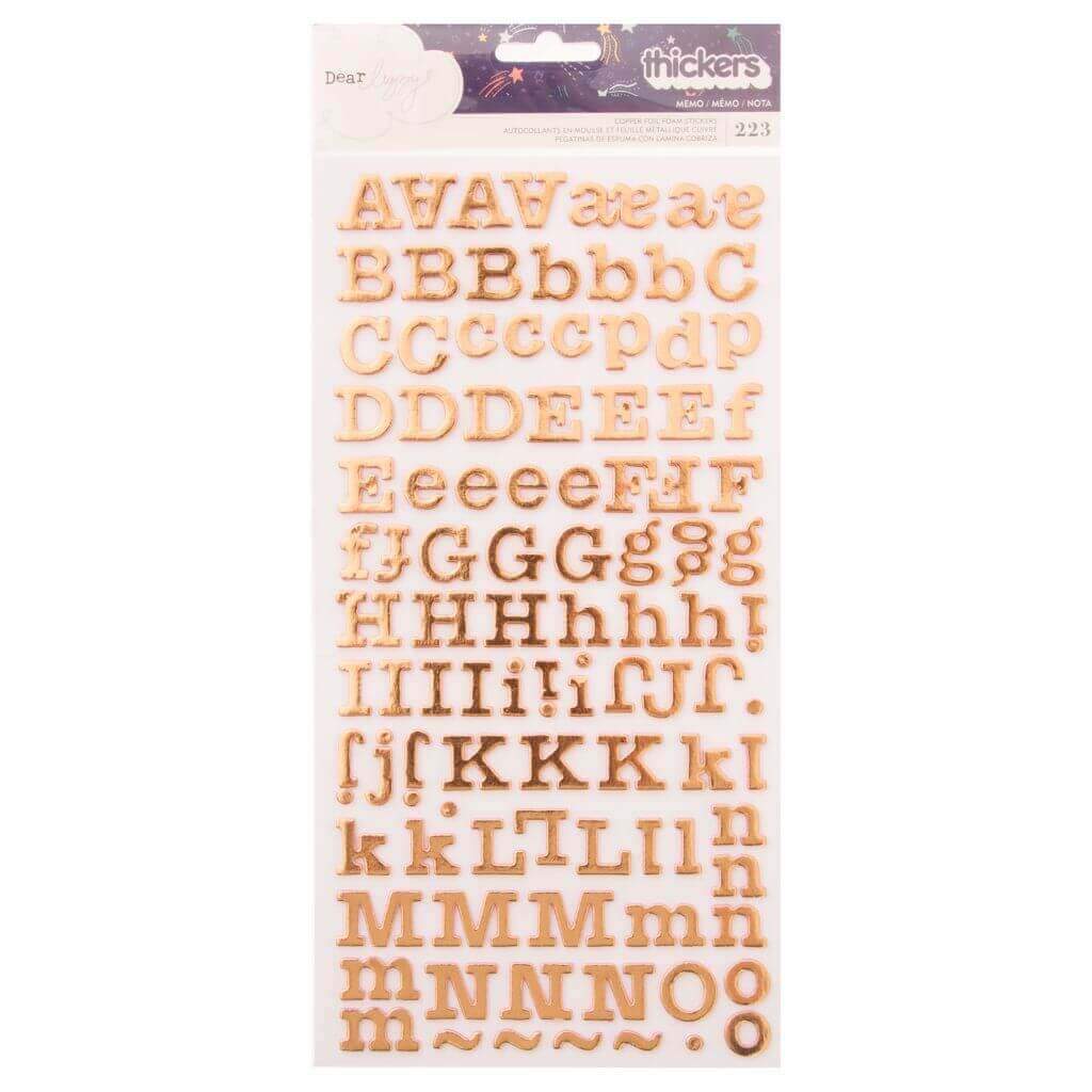 Alphabet Stickers Star