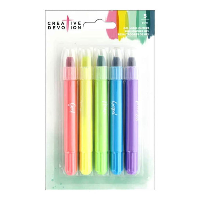 Creative Devotion 5pcs Gel Highlighters
