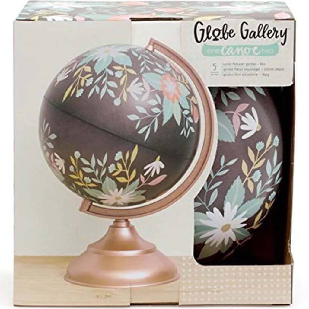 Globe Wildflower Rose Gold 8in