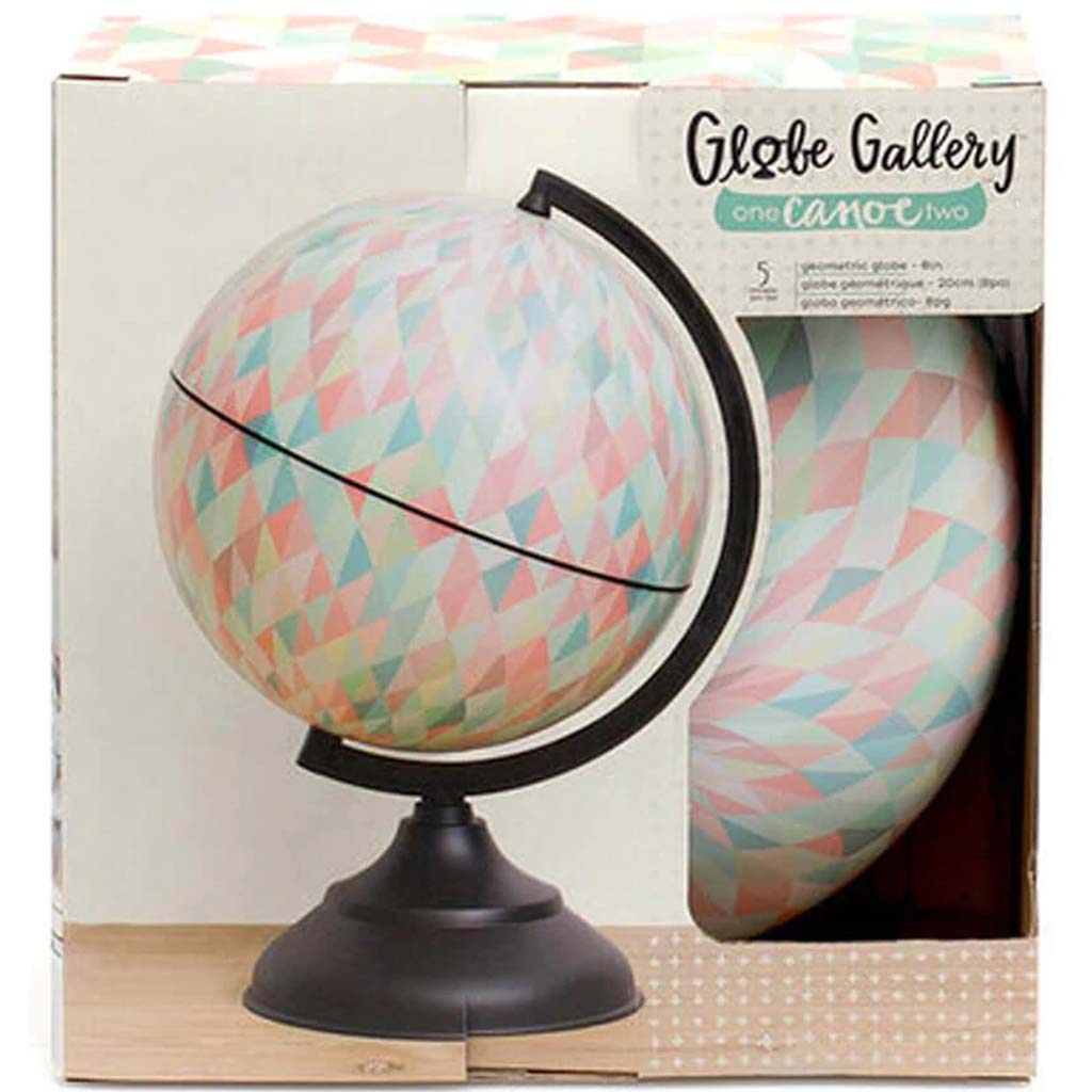 Globe Geometric Black Base 8in