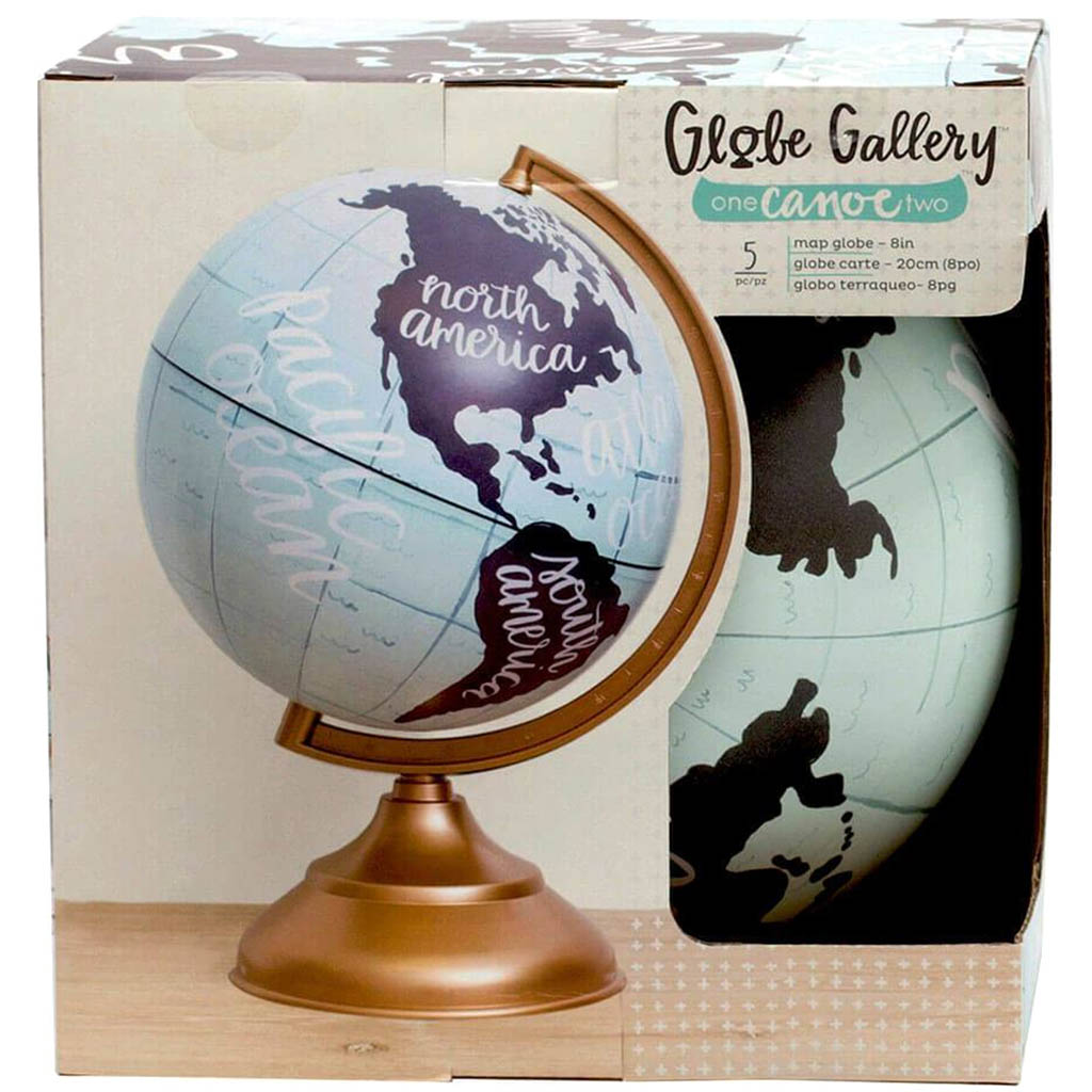 Globe Map 8in