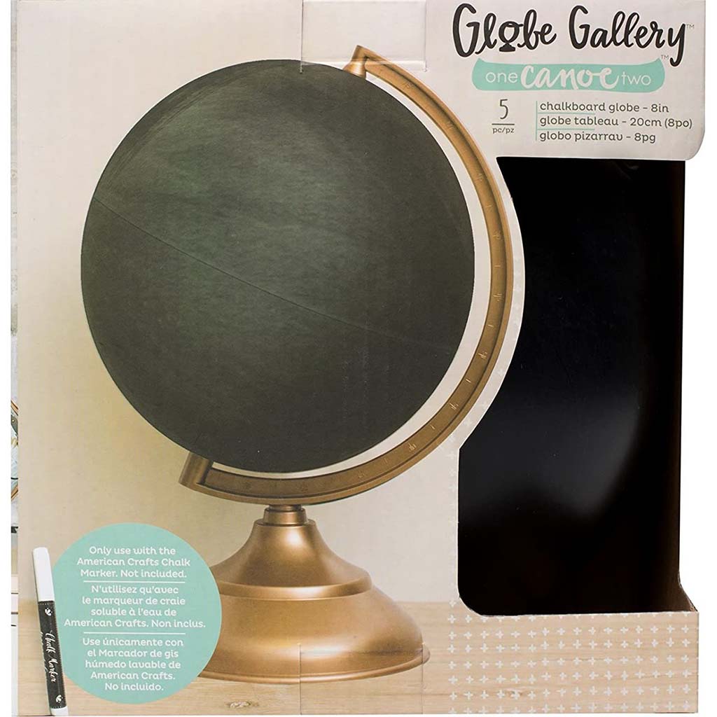 Globe Chalkboard 8in