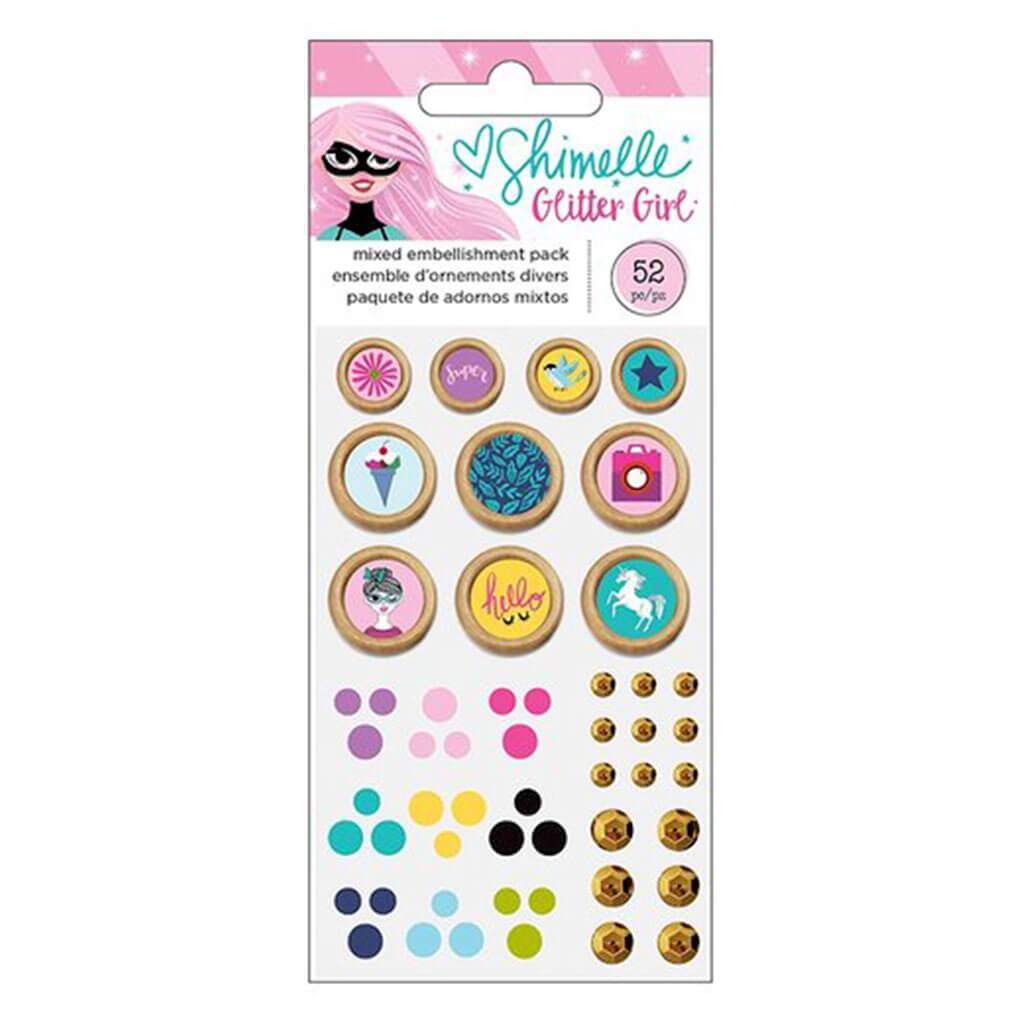 Glitter Girl Mixed Embellishment Pack