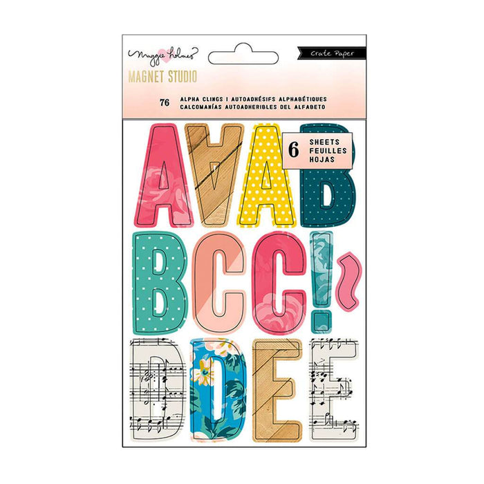 Maggie Holmes Magnet Studio 76pcs Vinyl Cling Alphabet