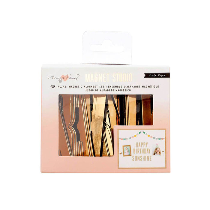 Maggie Holmes Magnet Studio Large 68 Piece Magnetic Alphabet Set Banner
