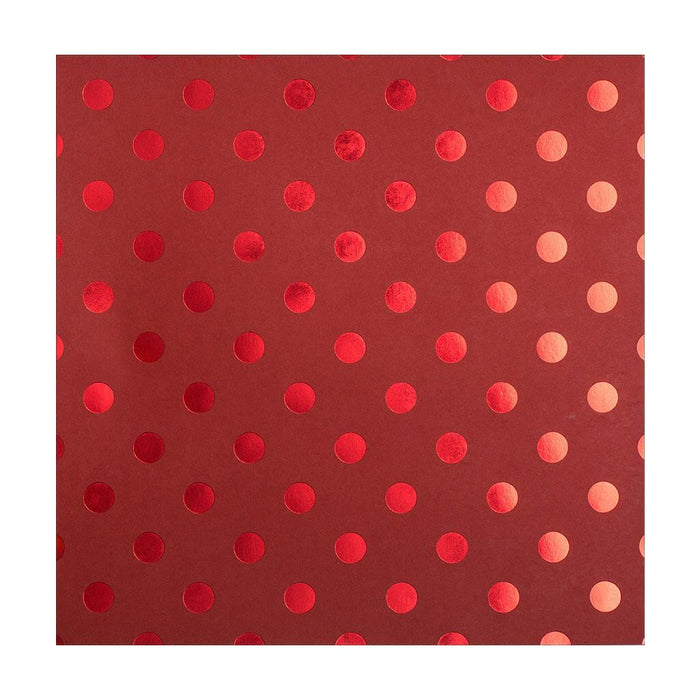 Bazzill Foil Dot Tone On Tone Cardstock Paper 12in x 12in Wax Lips