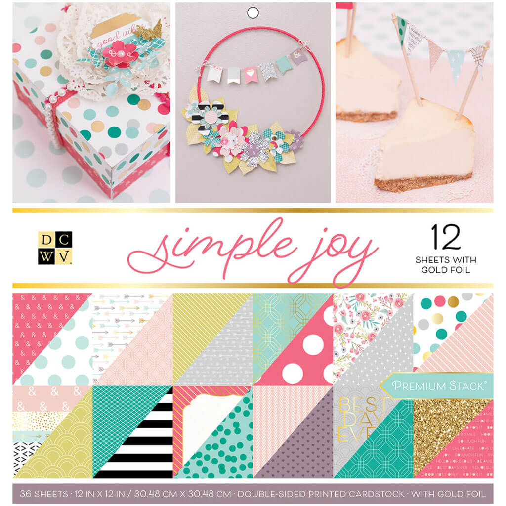Double-Sided Cardstock Simple Joy 12in x 12in