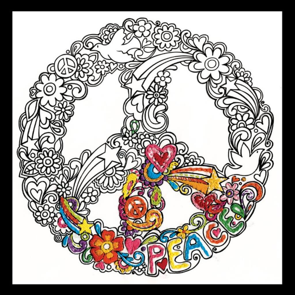 Zenbroidery Peace Picture Kit 10X10 