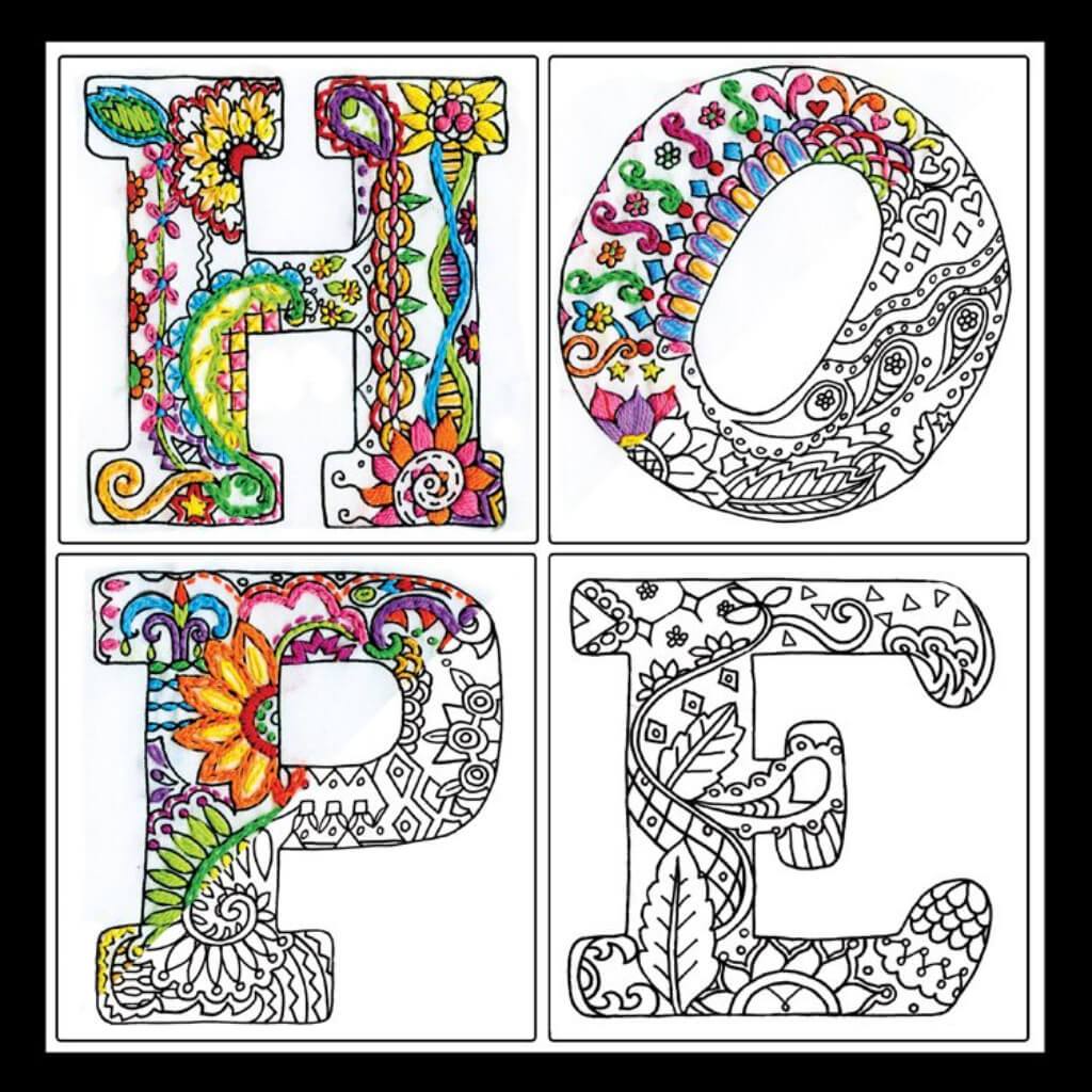 Zenbroidery Hope Picture Kit 12X12 