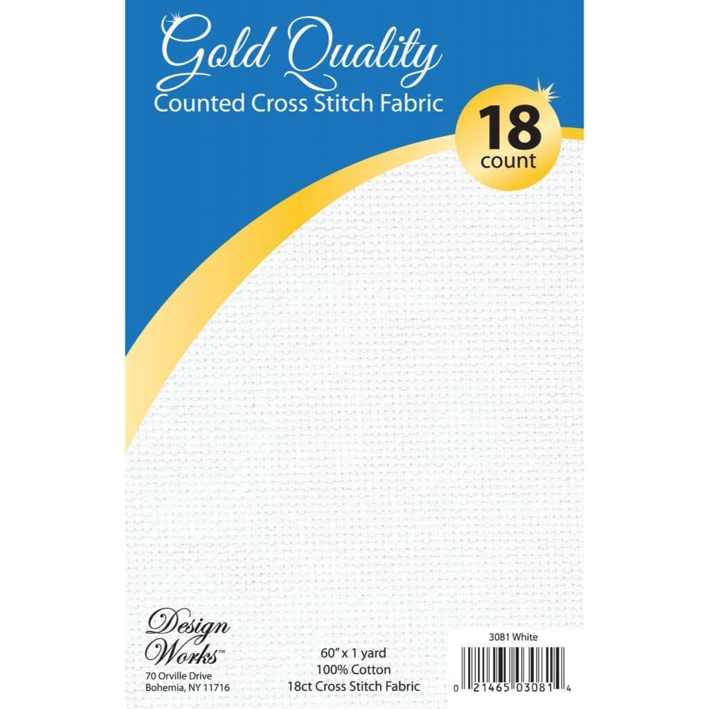 Aida-White Gold Quality 20/Cs 18 Count 59X36 