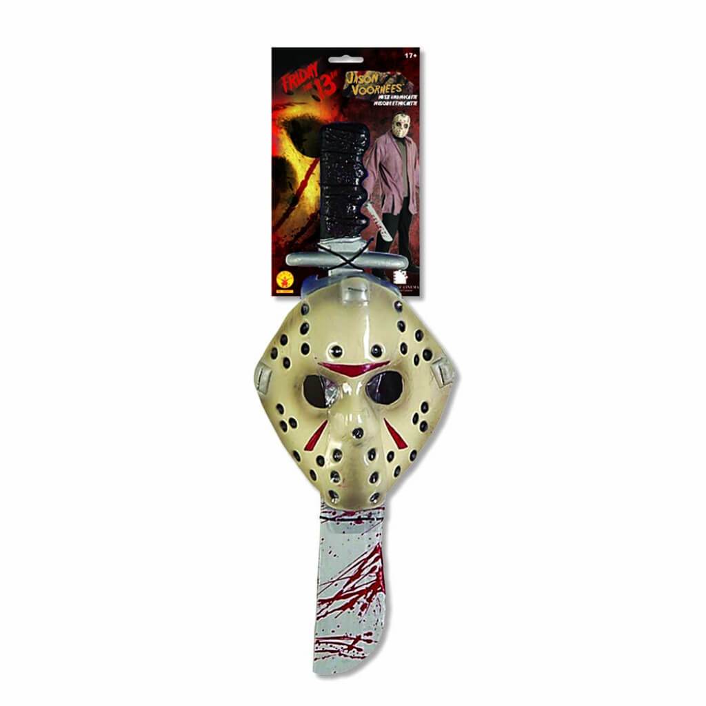 Jason Machete Mask Set