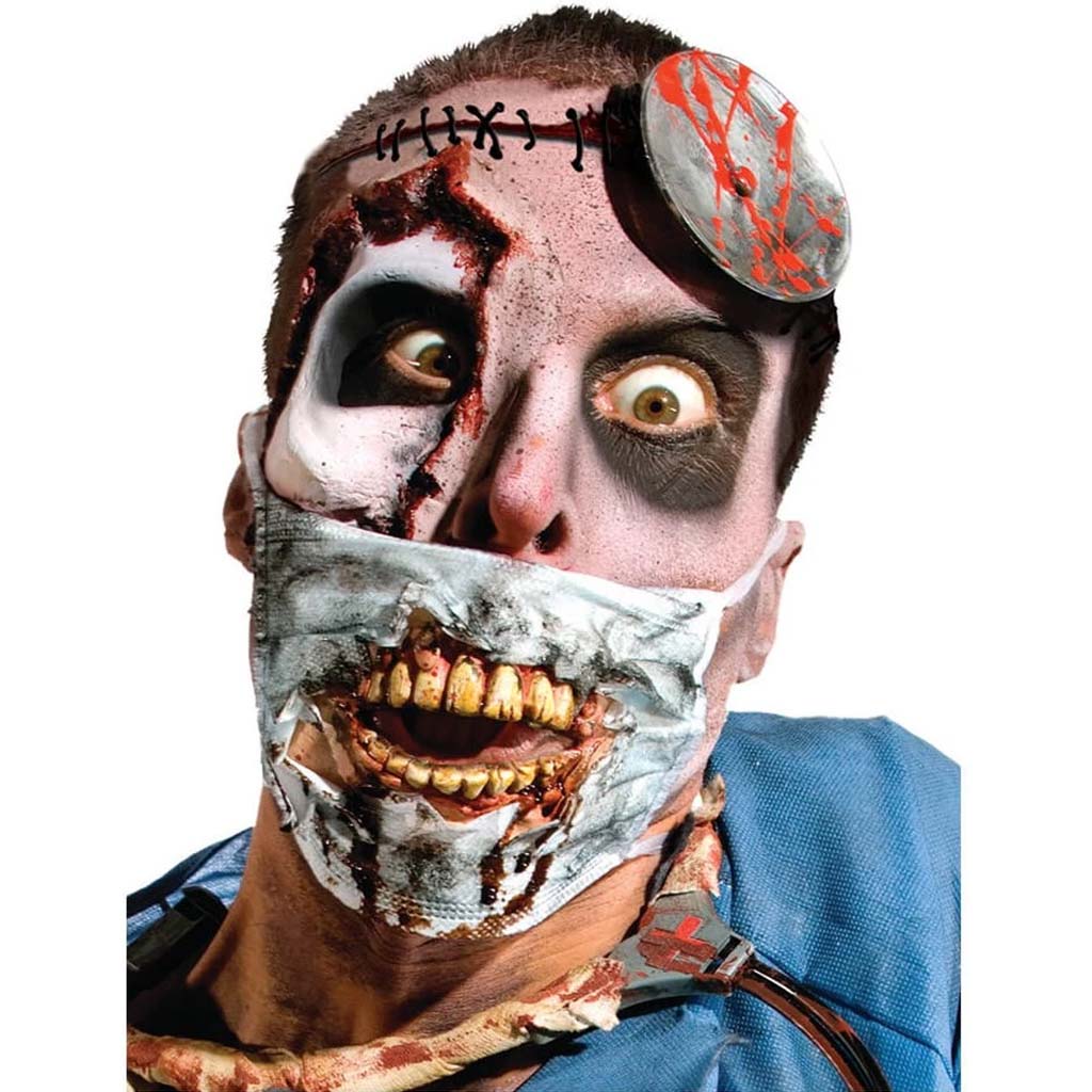 Zombie Doctor Mask with Teeth