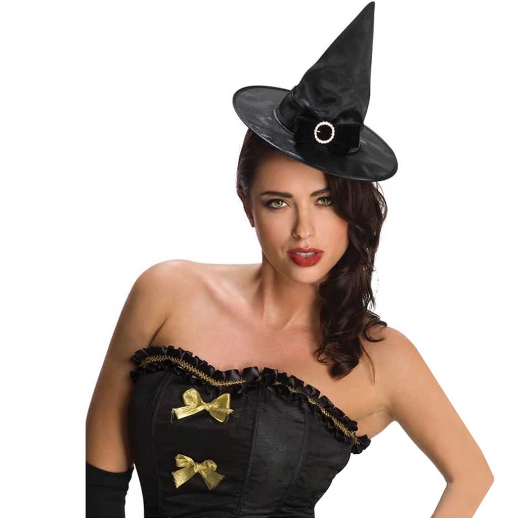 Mini Bow Witch Black Hat