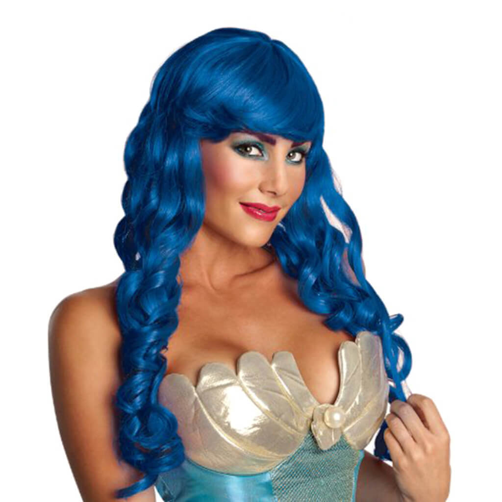 Blue Mermaid Wig