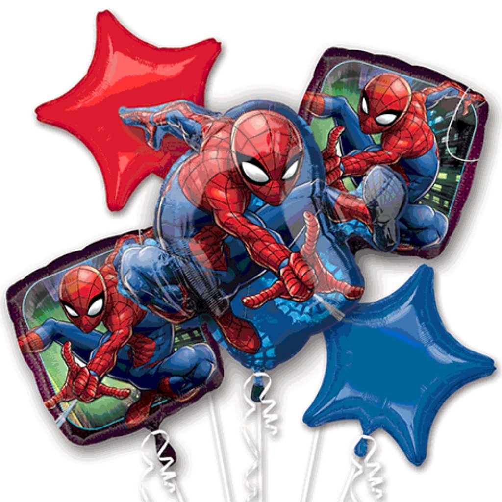 Spiderman Bouquet Of Balloons